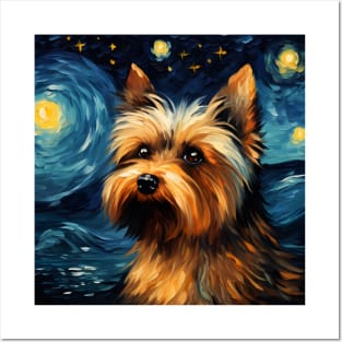 Yorkshire Terrier Night Posters and Art